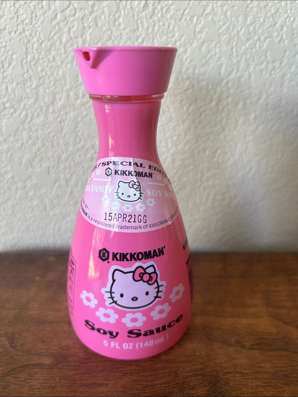 Kikkoman 2017 Hello Kitty Pink Soy Sauce Bottle